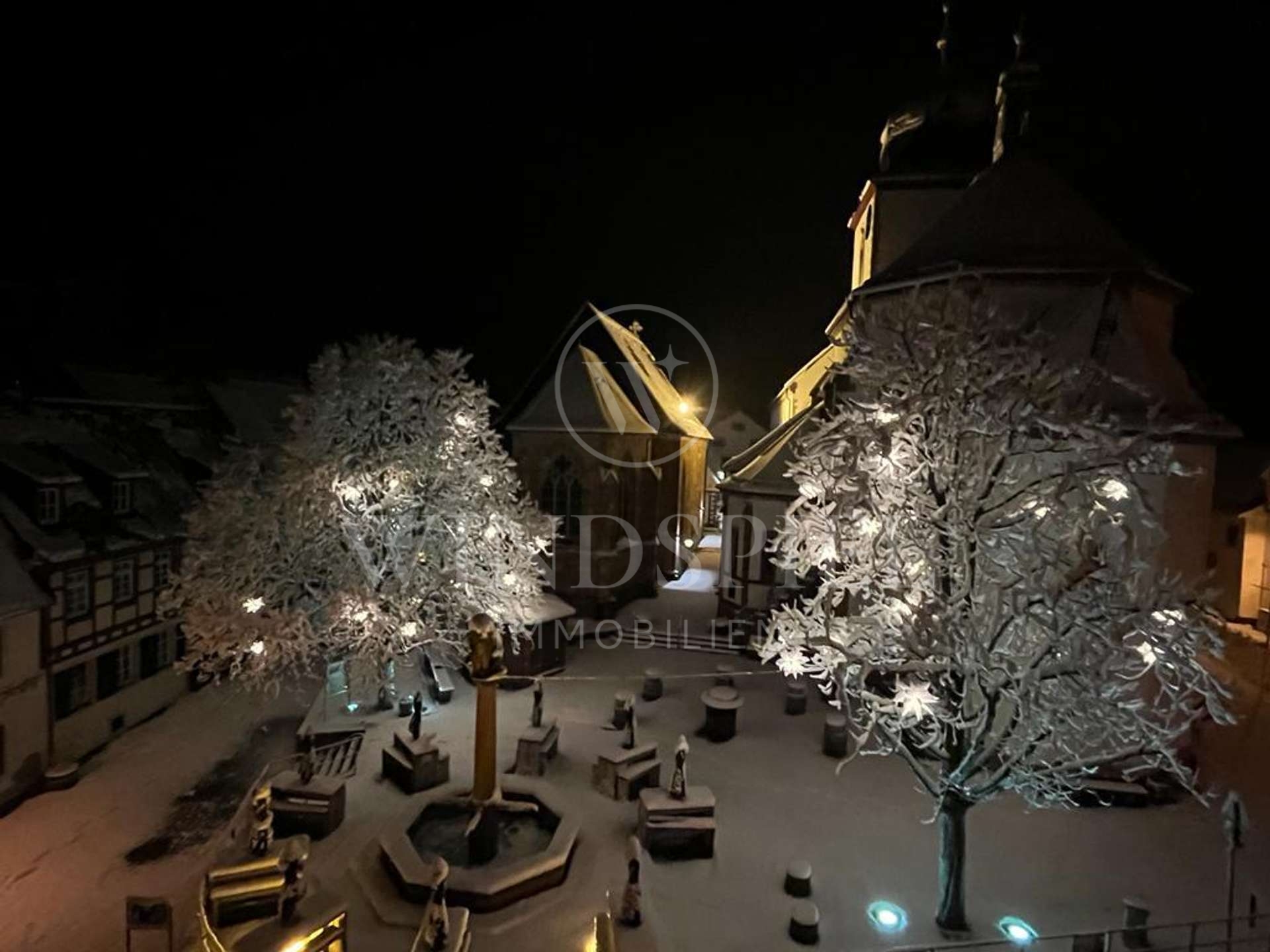 Ausblick Marktplatz im Winter
